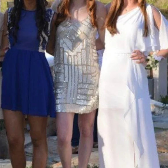 Parker Rose-Gold Sequin Slip Mini Dress - Picture 5 of 5